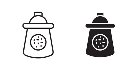 Cookies jar icons. Vector isolated elements concept