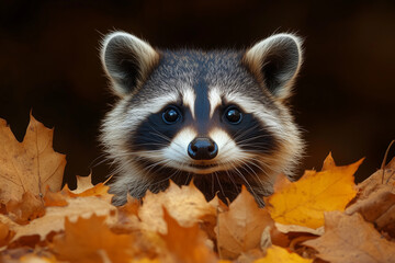 Obraz premium raccoon in the forest