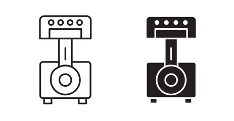 Car connecting rod icons. Vector isolated elements concept
