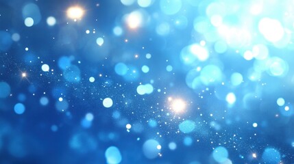 blue sparkle background glittering lights bokeh effect