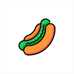 illustration of a green pepper