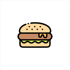 burger and fries