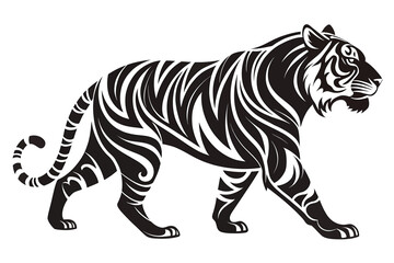 tiger silhouette vector