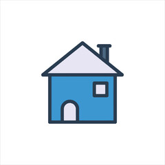 blue house icon