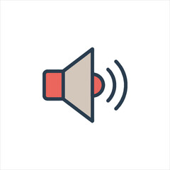 speaker icon vector illustration