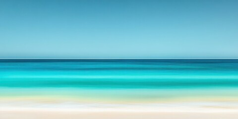 A beautiful seascape showcasing a stunning beach and tranquil ocean