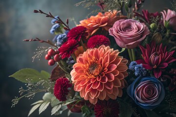 Serene Meadow at Dusk with Purple Flowers, Golden Hour Glow, and Dreamy Bokeh Effect