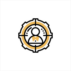 gear icon vector illustration