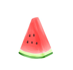 カットした一切れのスイカ