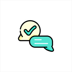 Fototapeta premium chat bubble icon