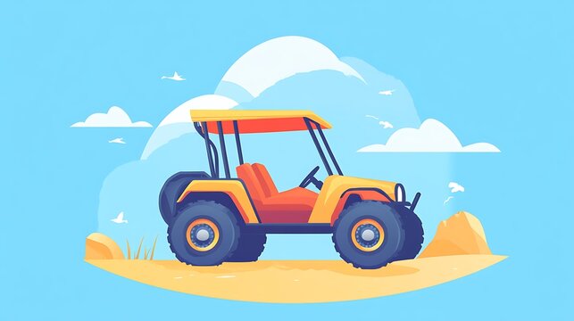 Yellow Buggy Beach Adventure.