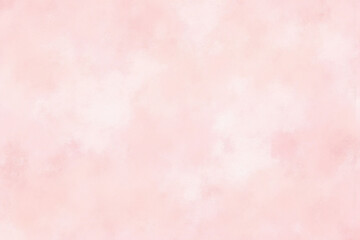 pink watercolor background with a white border