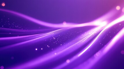 Fototapeta premium purple abstract background with glowing waves and sparkle