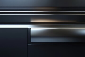 Obraz premium Modern metallic paneling