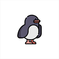 penguin with ice cream