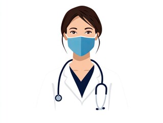 Fototapeta premium Doctor in Face Mask, Portrait, Healthcare