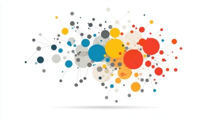 A colorful network of interconnected circles.