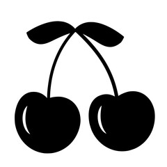 cherries simple hand drawing element
