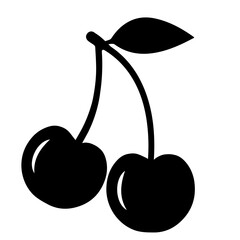 cherries cute minimalist hand drawing element
