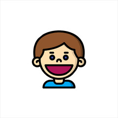 funny cartoon casual man