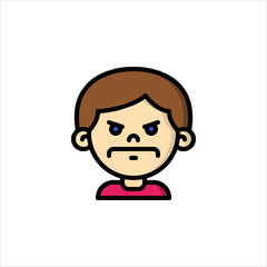 funny cartoon casual man