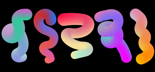 A vibrant 3D visualization of a twisting, fluid form in motion—featuring bold colors, smooth geometry, and dynamic energy. Abstract dynamic style fluid lines for design elements.