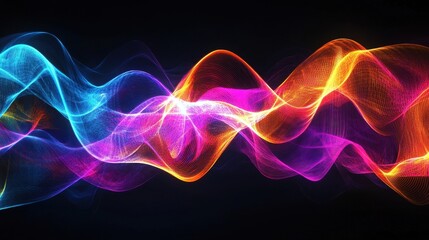 Obraz premium colorful abstract wave background