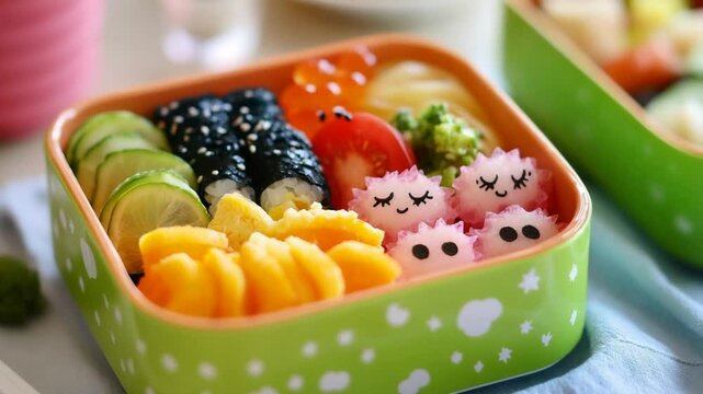 Adorable Bento Box: Kids Friendly Fun Sushi Lunch