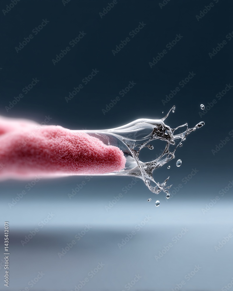 Poster explosive burst of digital particles, vibrant motion flow, abstract energy dynamics, high-speed anim