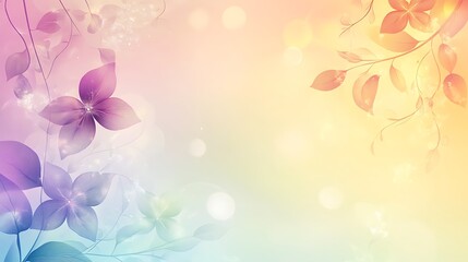 Fototapeta premium Pastel Floral Spring Background. (5)
