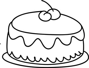 vintage cake with smooth frosting and cherries on top creates delightful and nostalgic dessert experience