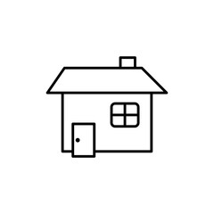 house icon, simple flat style, illustration, logo sign symbol pictogram template, for ui or ux isolated on white for mobile app, editable
