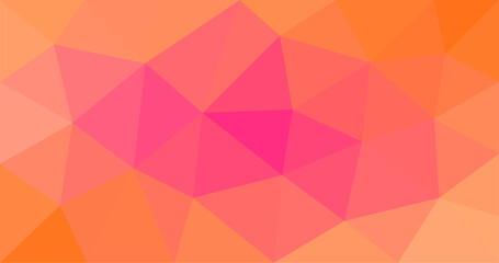 Orange Triangular abstract polygonal vector background design