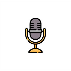 retro microphone icon