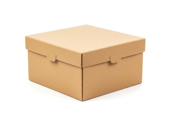 Cardboard container box packaging product shipping delivery mockup