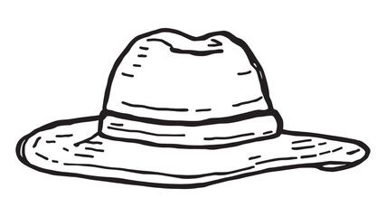 Cap Line Art drawing concept for fashion streetwear poster prints