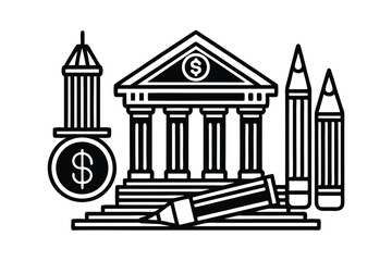 Doodle Line Icons Business and Finance Essentials