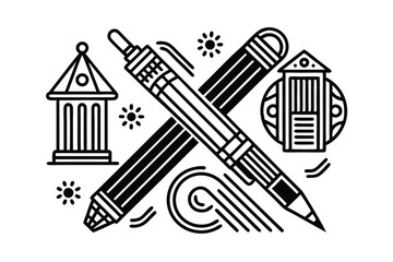 Doodle Line Icons Business and Finance Essentials