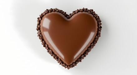 Heart Shaped Chocolate Candy: Romantic Sweet Treat Image