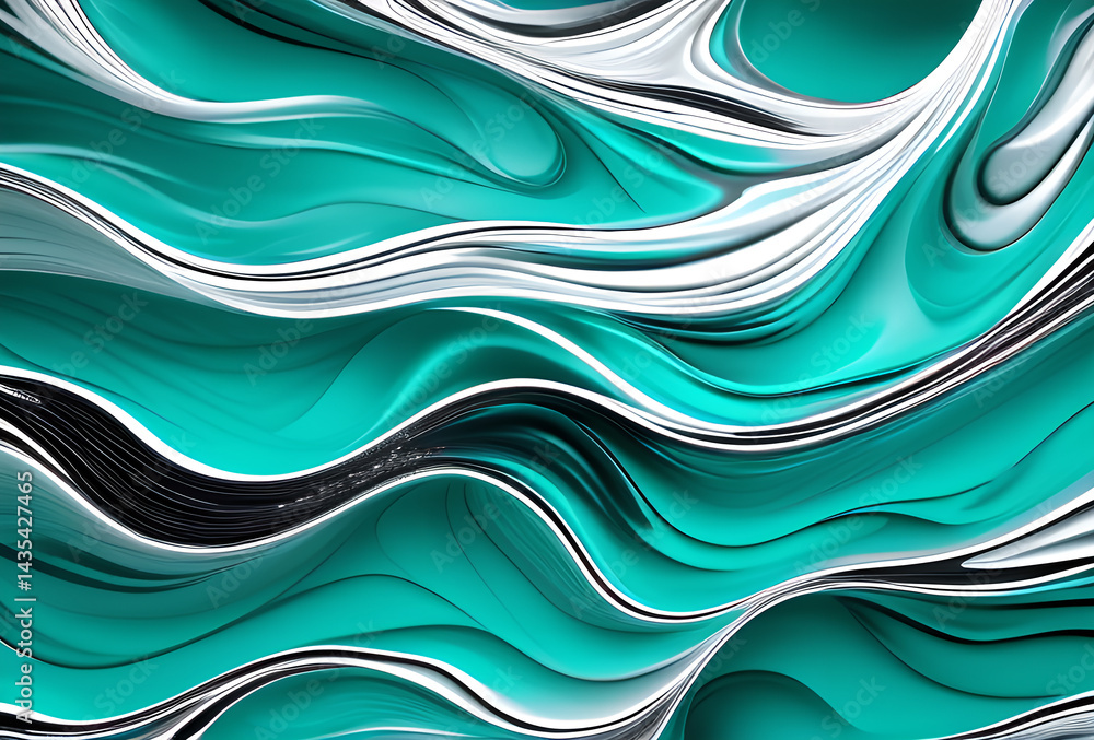 Poster bstract soft blue wave background. blue background with blue lines curved wavy sparkle with copy spa