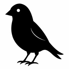 Modern Canary Silhouette Vector Art