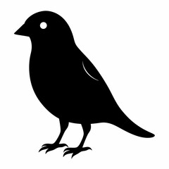 Modern Canary Silhouette Vector Art