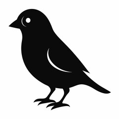 Modern Canary Silhouette Vector Art