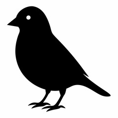 Modern Canary Silhouette Vector Art