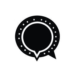 Naklejka premium Modern clean vector illustration of an abstract speech bubble