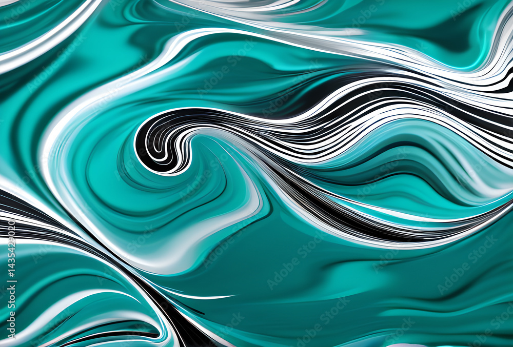 Poster bstract soft blue wave background. blue background with blue lines curved wavy sparkle with copy spa