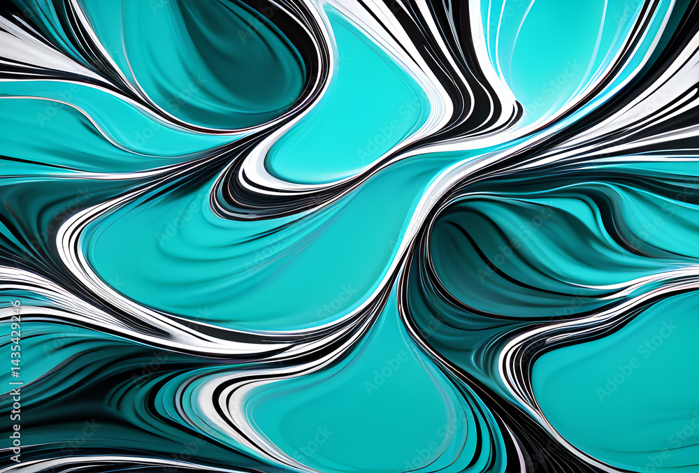 Poster bstract soft blue wave background. blue background with blue lines curved wavy sparkle with copy spa