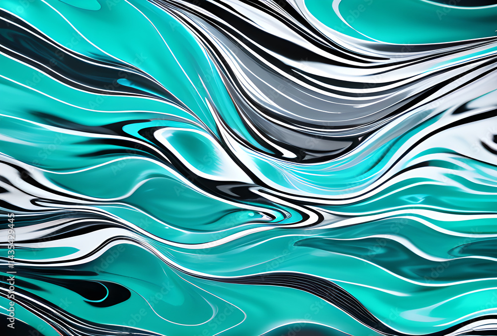 Poster bstract soft blue wave background. blue background with blue lines curved wavy sparkle with copy spa
