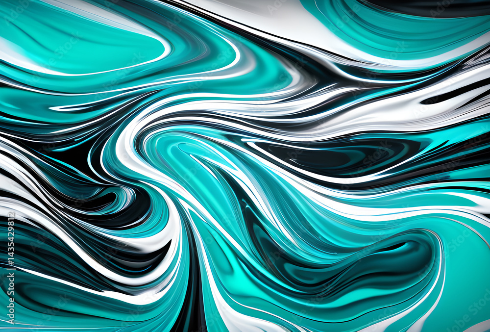 Poster bstract soft blue wave background. blue background with blue lines curved wavy sparkle with copy spa
