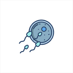 vector illustration of a blue balloon
